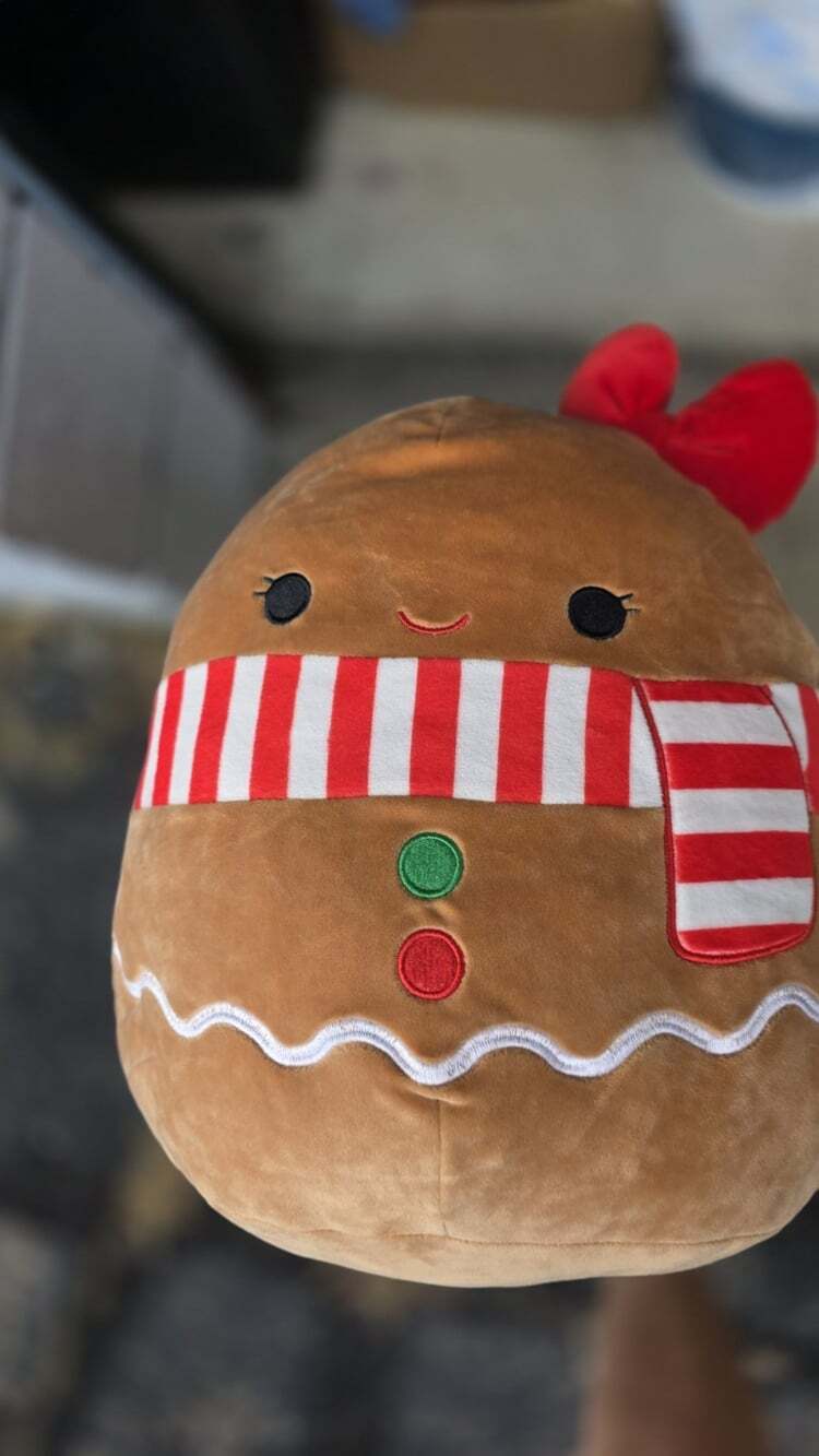 Kellytoy Squishmallows Christmas Gingerbread Plush Stuffed Animal 12" 2019